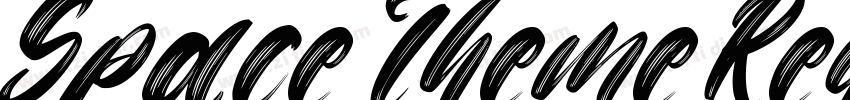 Space Theme RegularV字体转换